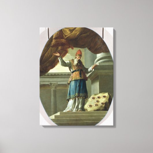 Die Vision der Zechariah Leinwanddruck (Vorderseite)