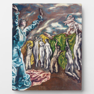 Die Vision des Heiligen Johannes El Greco Fotoplatte