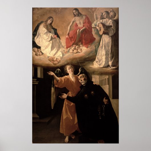 Die Vision des hl. Alphonsus Rodriguez Poster (Vorne)