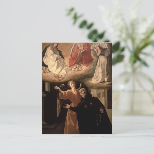 Die Vision des hl. Alphonsus Rodriguez Postkarte (Stehend Vorderseite)