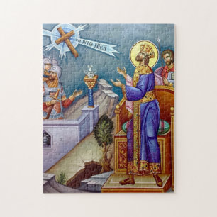 Die Vision des Hl. Konstantin Orthodoxe Ikone Puzzle