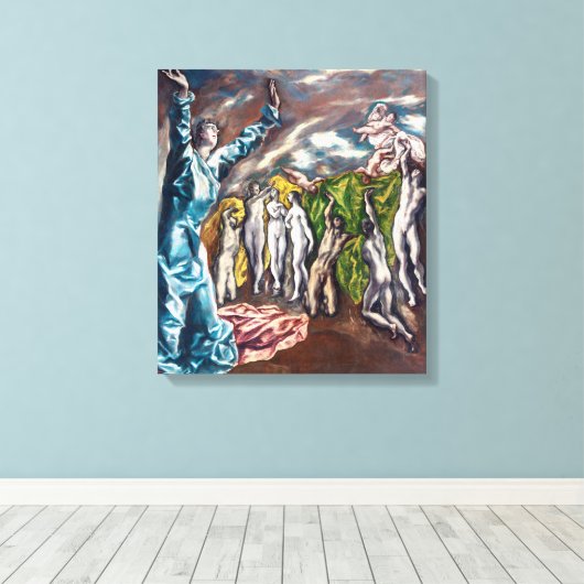 Die Vision des Johannes | El Greco | Leinwanddruck (Insitu (Holzboden))
