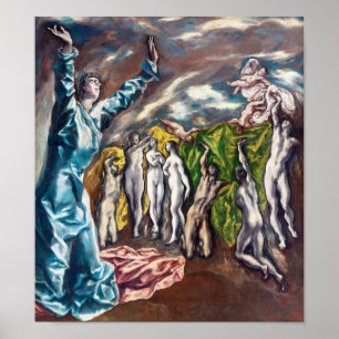 Die Vision des Johannes   El Greco   Poster