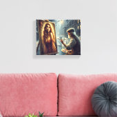 Die Vision des Künstlers: Schönheit ins Leben rufe Leinwanddruck (Insitu (Wohnzimmer))