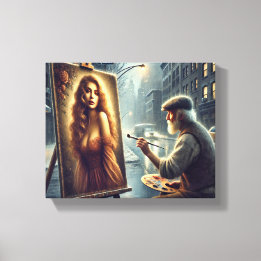 Die Vision des Künstlers: Schönheit ins Leben rufe Leinwanddruck