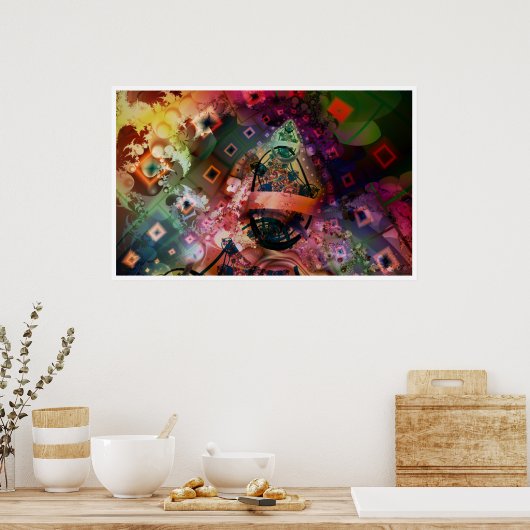 Die Vision des verrückten Mannes Poster (Küche)