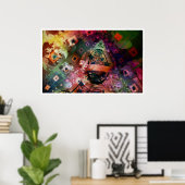 Die Vision des verrückten Mannes Poster (Heimbüro)