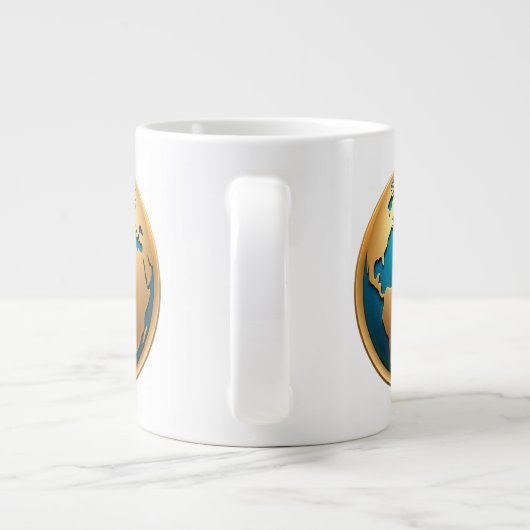 "Die Vision einer blindenden Welt" Jumbo-Tasse (Rückseite)