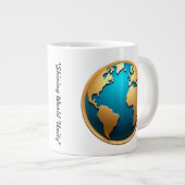 "Die Vision einer blindenden Welt" Jumbo-Tasse (Vorderseite Rechts)