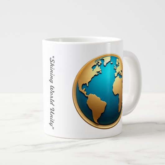 "Die Vision einer blindenden Welt" Jumbo-Tasse (Vorderseite Rechts)