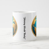 "Die Vision einer blindenden Welt" Jumbo-Tasse (Vorderseite)