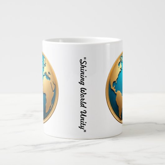 "Die Vision einer blindenden Welt" Jumbo-Tasse (Vorderseite)