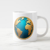 "Die Vision einer blindenden Welt" Jumbo-Tasse (Rechts)