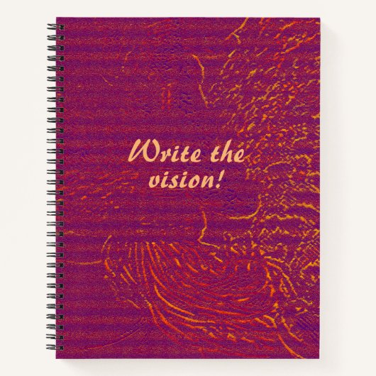 Die Vision schreiben Notizblock (Vorderseite)
