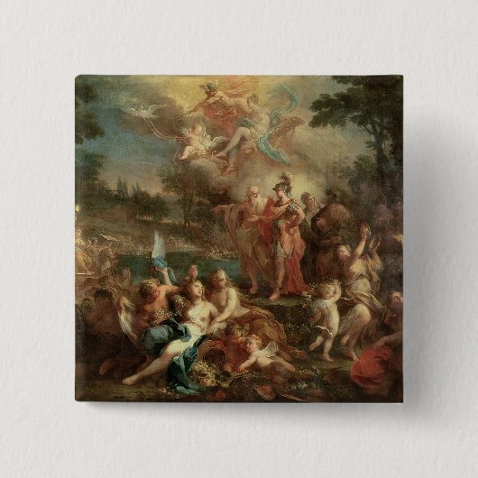 Die Vision von Aeneas auf den Elysian Gebieten Button (Vorderseite)