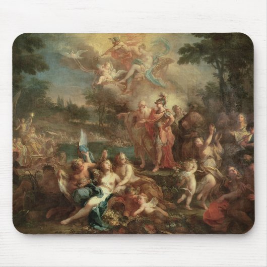 Die Vision von Aeneas auf den Elysian Gebieten Mousepad (Vorne)