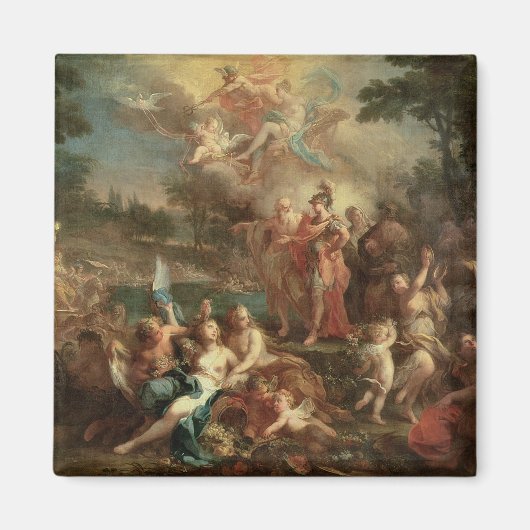 Die Vision von Aeneas in den elysischen Feldern Magnet (Vorne)