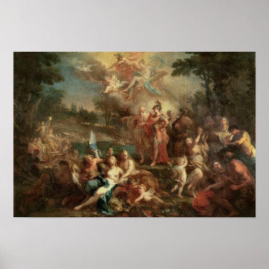 Die Vision von Aeneas in den elysischen Feldern Poster (Vorne)