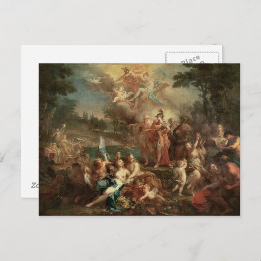 Die Vision von Aeneas in den elysischen Feldern Postkarte (Vorne/Hinten)