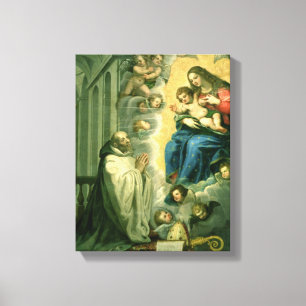 Die Vision von Bernhardiner, 1634 Leinwanddruck