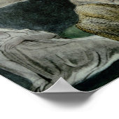 Die Vision von Eliphaz, 1825 Poster (Ecke)