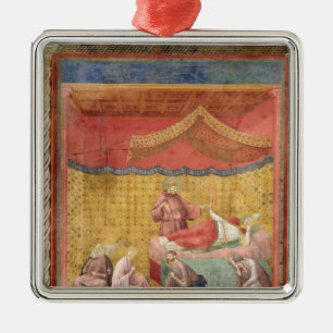 Die Vision von Papst Gregory IX 1297-99 Ornament Aus Metall
