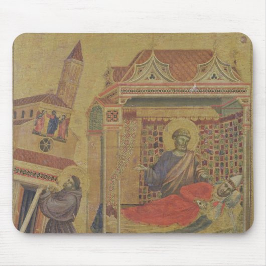 Die Vision von Papst Innocent III, c.1295-1300 Mousepad (Vorne)