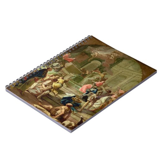 Die Vision von St. Benedict, c.1760 Notizblock (Linke Seite)