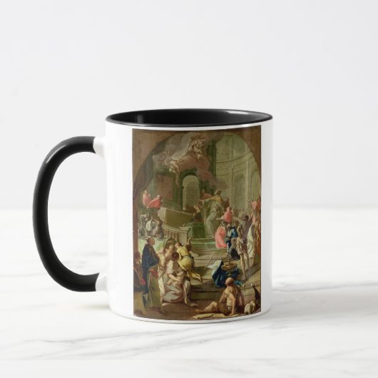 Die Vision von St. Benedict, c.1760 Tasse (Links)