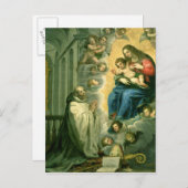 Die Vision von St. Bernard, 1634 Postkarte (Vorne/Hinten)