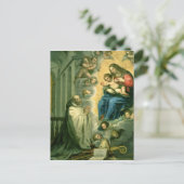 Die Vision von St. Bernard, 1634 Postkarte (Stehend Vorderseite)