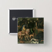 Die Vision von St. Eustachius, c.1438-42 Button (Vorne & Hinten)