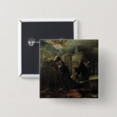 Die Vision von St Francis von Paola Button (Vorne & Hinten)