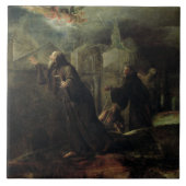 Die Vision von St Francis von Paola Fliese (Vorderseite)