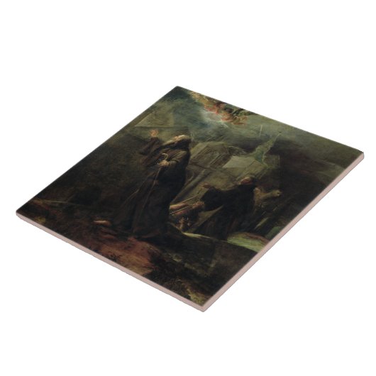 Die Vision von St Francis von Paola Fliese (Seite)