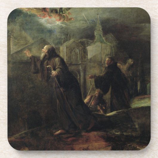 Die Vision von St Francis von Paola Untersetzer (Vorderseite)