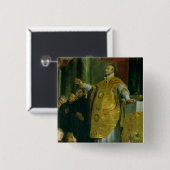 Die Vision von St Ignatius von Loyola Button (Vorne & Hinten)
