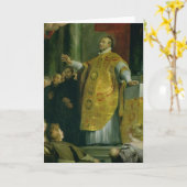 Die Vision von St Ignatius von Loyola Karte (Gelbe Blume)