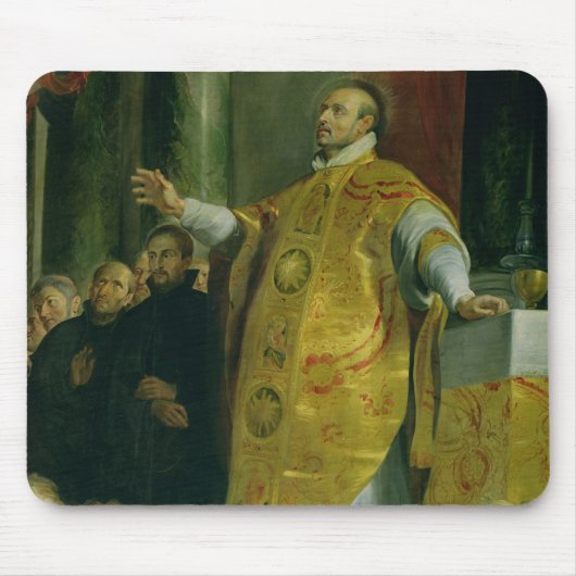Die Vision von St Ignatius von Loyola Mousepad (Vorne)