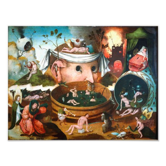 Die Vision von Tondal | Hieronymus Bosch | Fotodruck (Vorne)