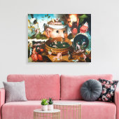 Die Vision von Tondal | Hieronymus Bosch | Leinwanddruck (Insitu (Wohnzimmer))
