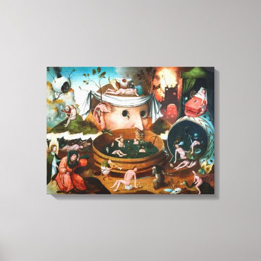 Die Vision von Tondal | Hieronymus Bosch | Leinwanddruck (Vorderseite)