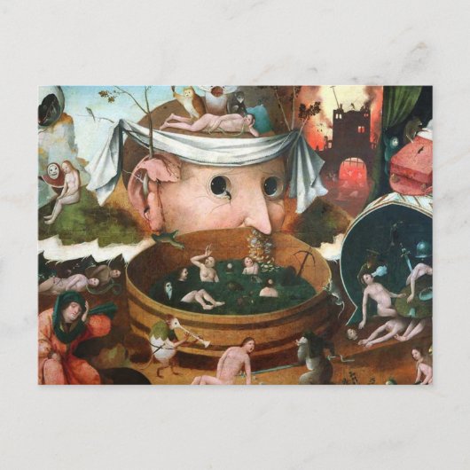 Die Vision von Tondal - Hieronymus Bosch Postkarte (Vorderseite)