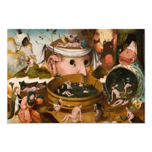 Die Visionen von Tondal, 1479 von Hieronymus Bosch Fotodruck (Vorne)
