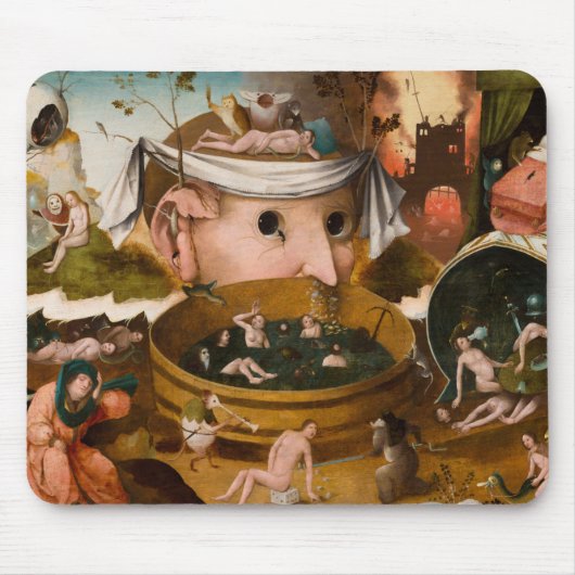 Die Visionen von Tondal, 1479 von Hieronymus Bosch Mousepad (Vorne)