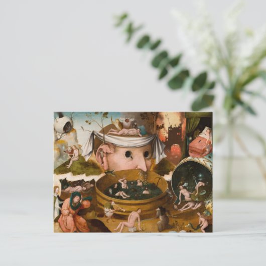Die Visionen von Tondal, 1479 von Hieronymus Bosch Postkarte (Stehend Vorderseite)