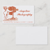 Die Visitenkarte Antike-Blick Fotografen (Vorne/Hinten)