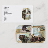 Die Visitenkarte der drei Bären (Vorne/Hinten)