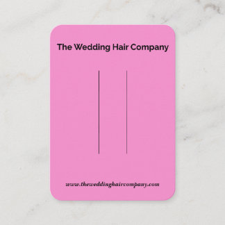 Die Visitenkarte der Firma Wedding Hair