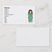 Die Visitenkarte der Krankenschwester (Vorne/Hinten)